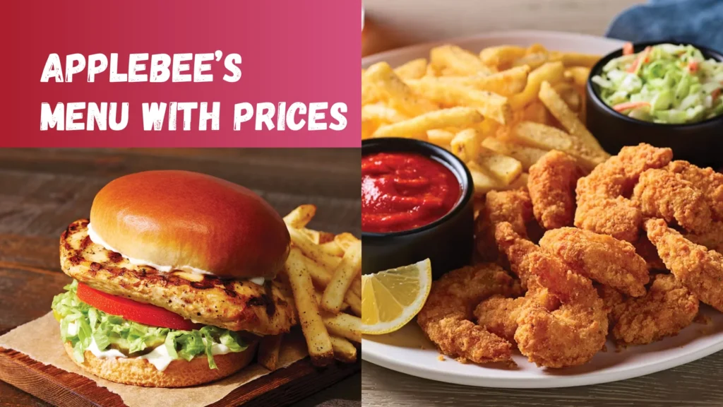 Applebees Menu with Prices 2025 - Image