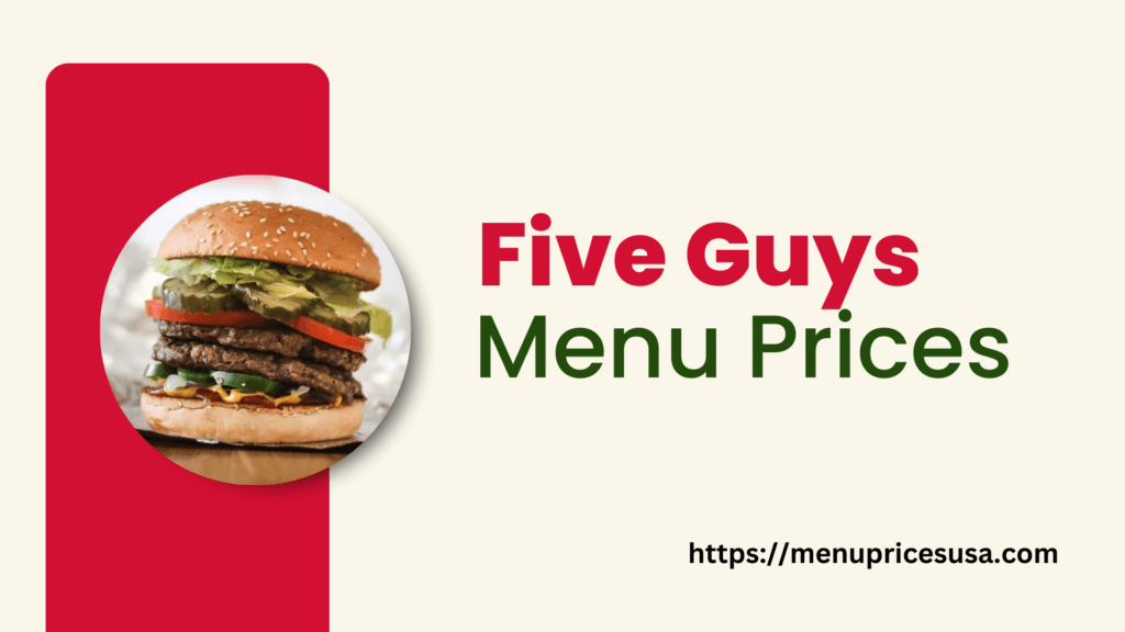 Five Guys Menu with Prices 2025 - Image