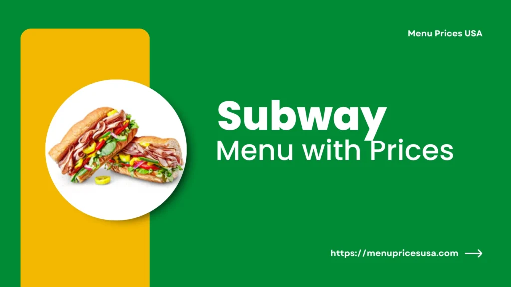 Subway Menu Prices 2025 - Image