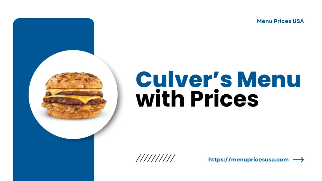 culver's menu with prices - fast food menu prices
