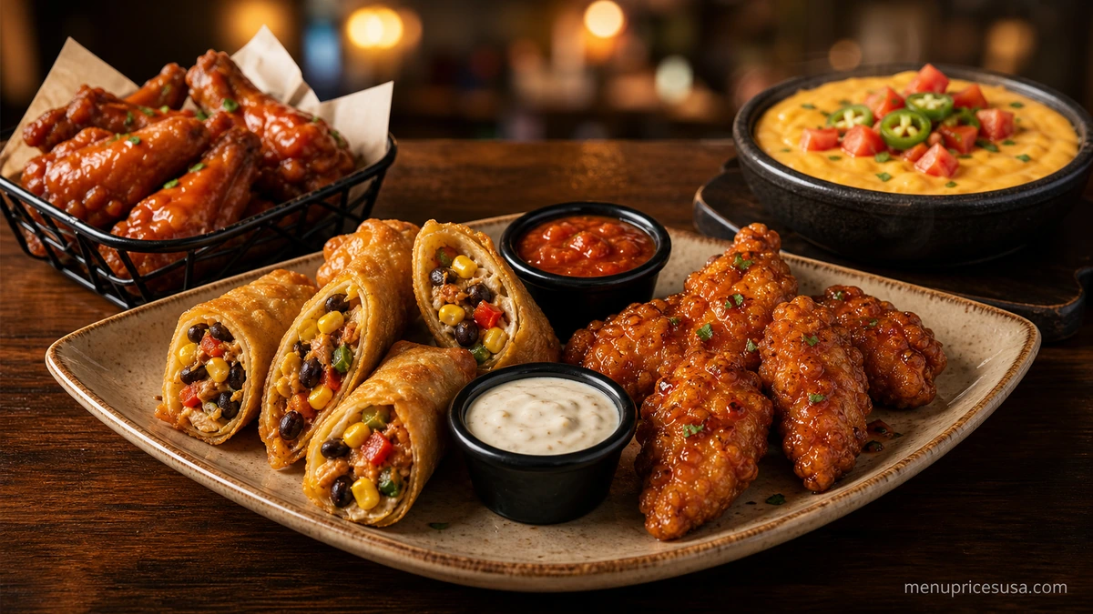 Chili's Appetizers Menu Prices 2026 with a Triple Dipper sampler platter