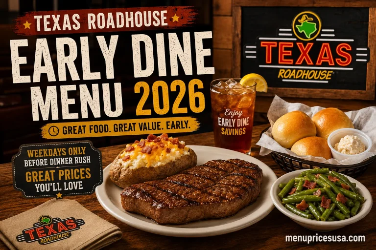 Texas Roadhouse Early Dine Menu
