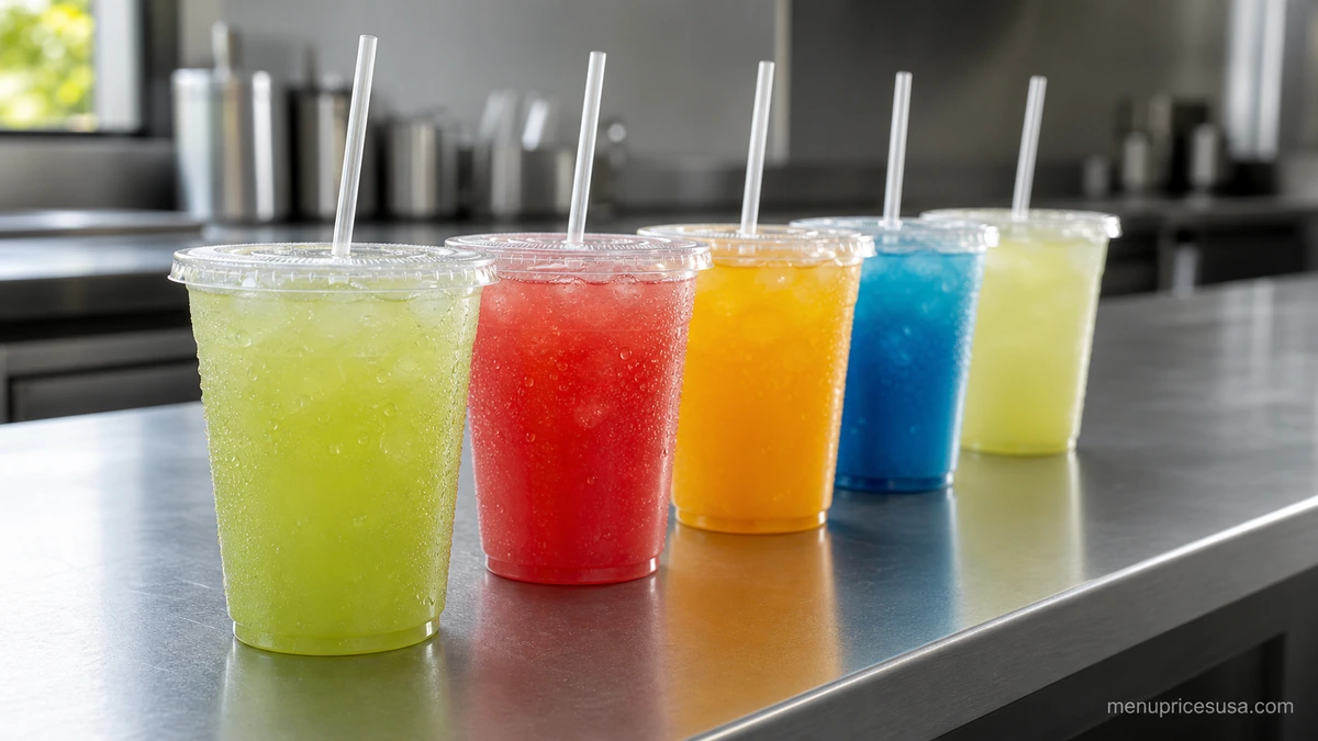 Chili's To-Go Alcohol margaritas lined up for pickup, part of these Chili's Drinks Menu Prices