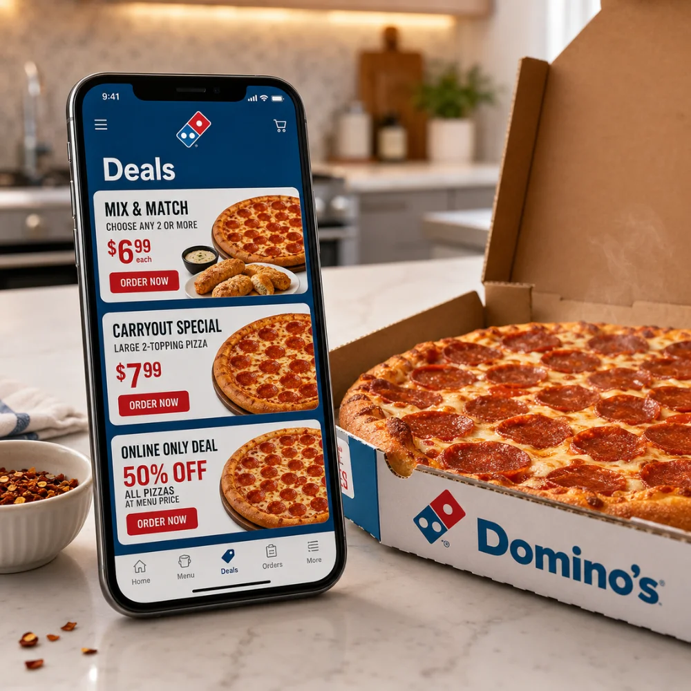 Domino's deals and coupons Mix and Match carryout special