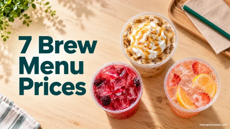 7 Brew Menu with Prices 2026