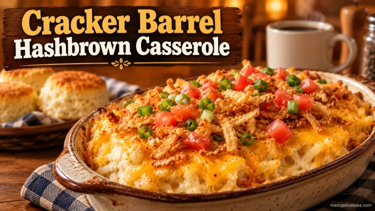 Cracker Barrel Hashbrown Casserole Menu 2026