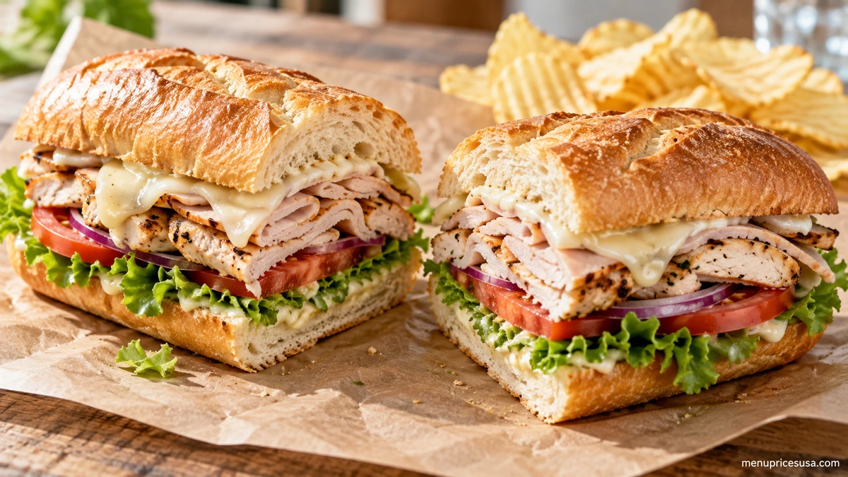 Firehouse Subs nutrition menu 2026 with a sliced sub showing lean protein and fresh toppings
