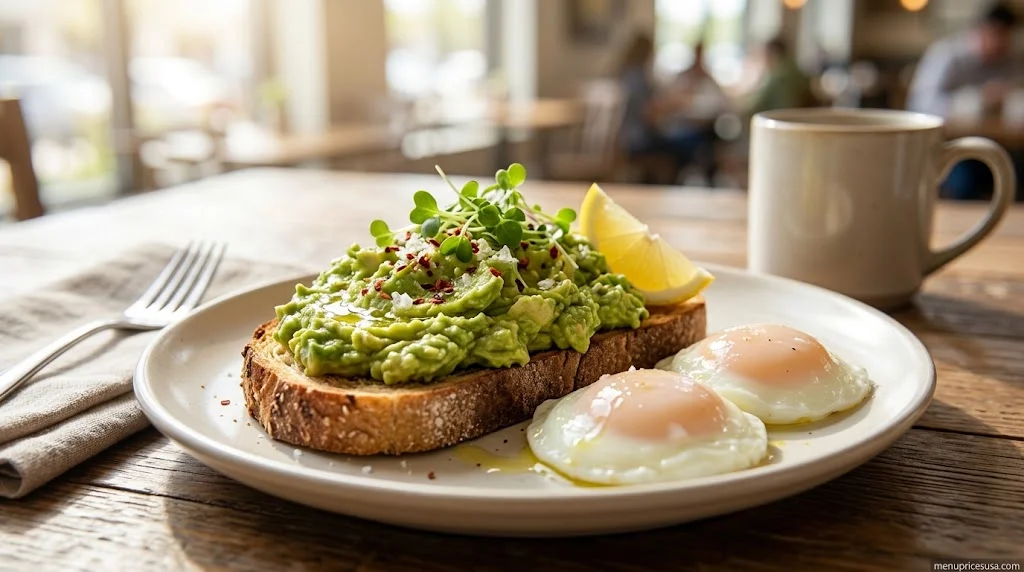 First Watch Avocado Toast price calories and ingredients