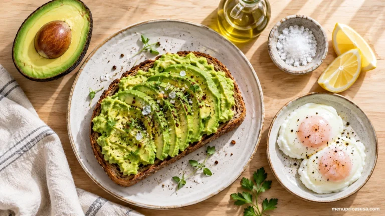 First Watch Avocado Toast price calories and ingredients explained