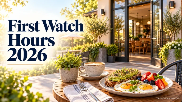 First Watch hours 2026