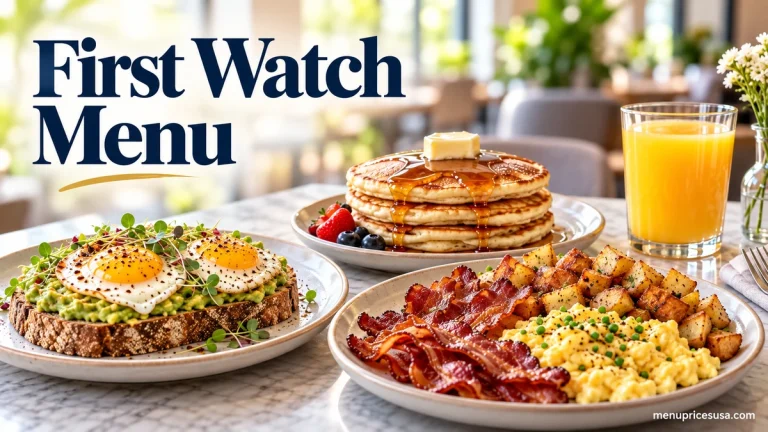 First Watch Menu with Prices