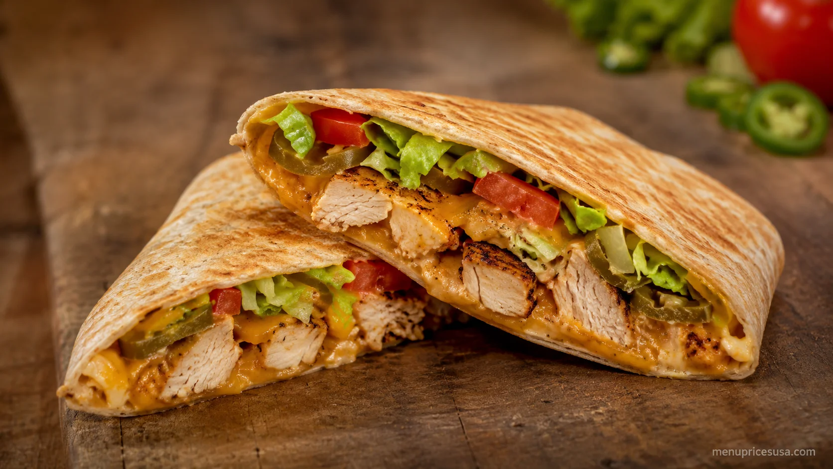 Subway Baja Chicken Protein Pocket with grilled chicken, cheddar and jalapeños