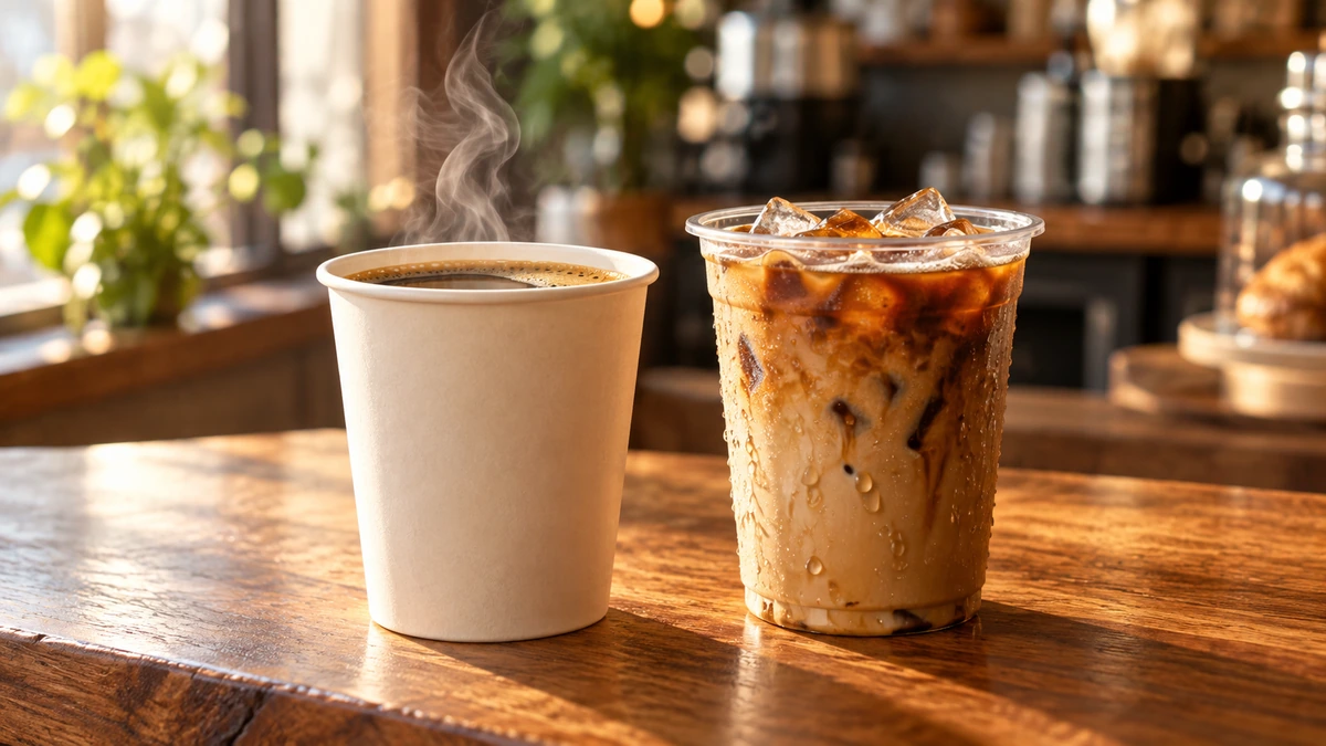 Dunkin Donuts Coffee Menu Prices 2026 hero image with iced and hot coffee cups