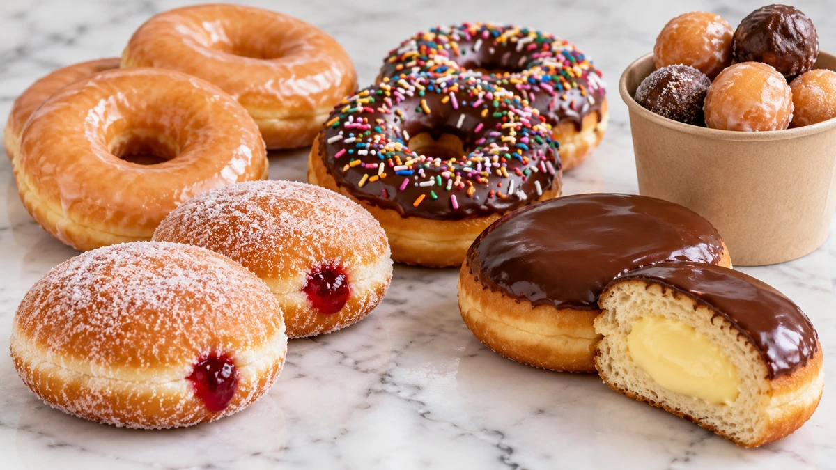 Dunkin Donuts classic donuts and Munchkins donut hole treats