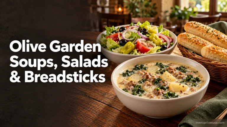 Olive Garden Soups Salads and Breadsticks menu - Image